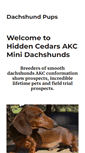 Mobile Screenshot of dachshundpups.com